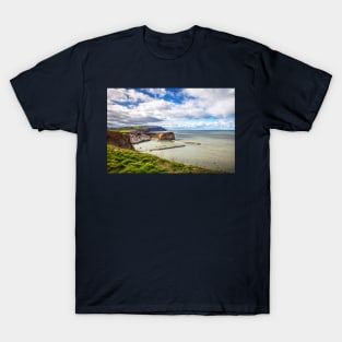 Staithes Village, From The Cliffs, Yorkshire, England T-Shirt